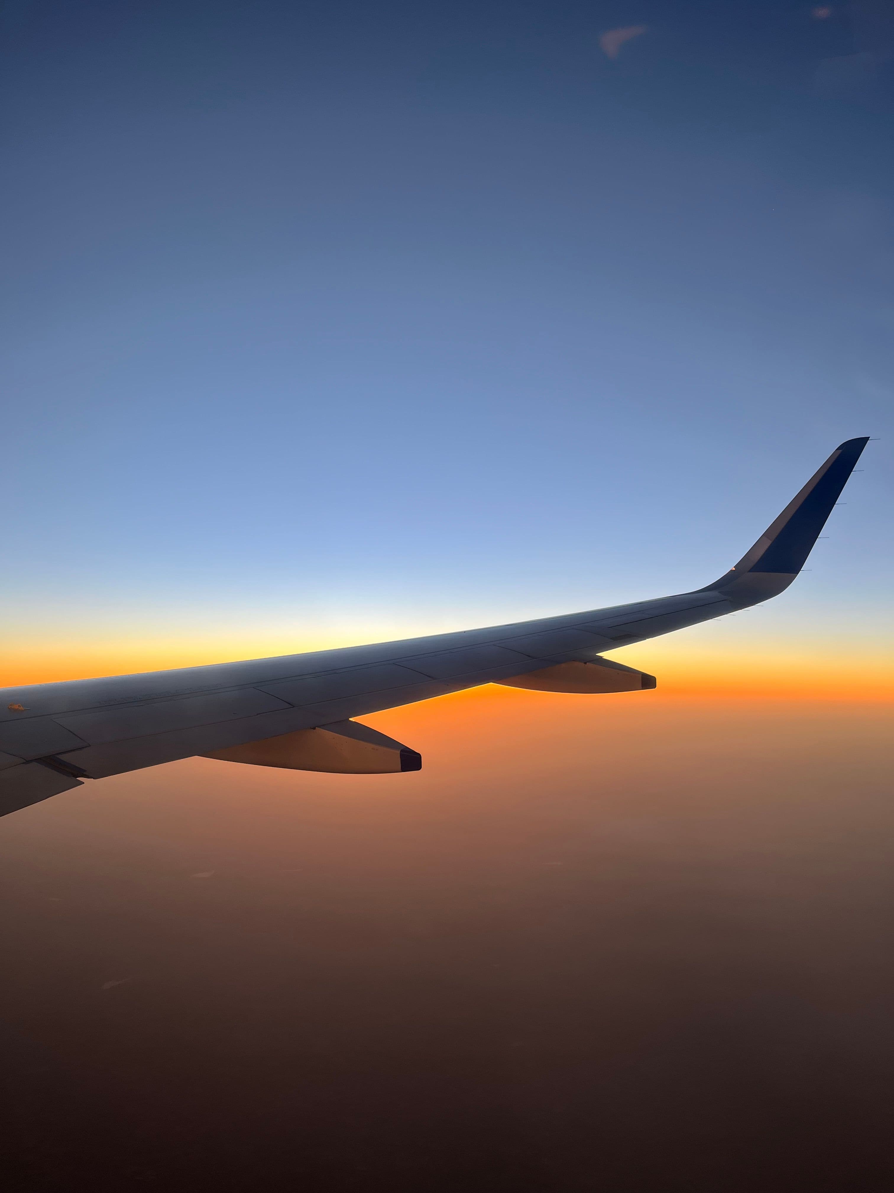 Golden hour from a flight to Delhi